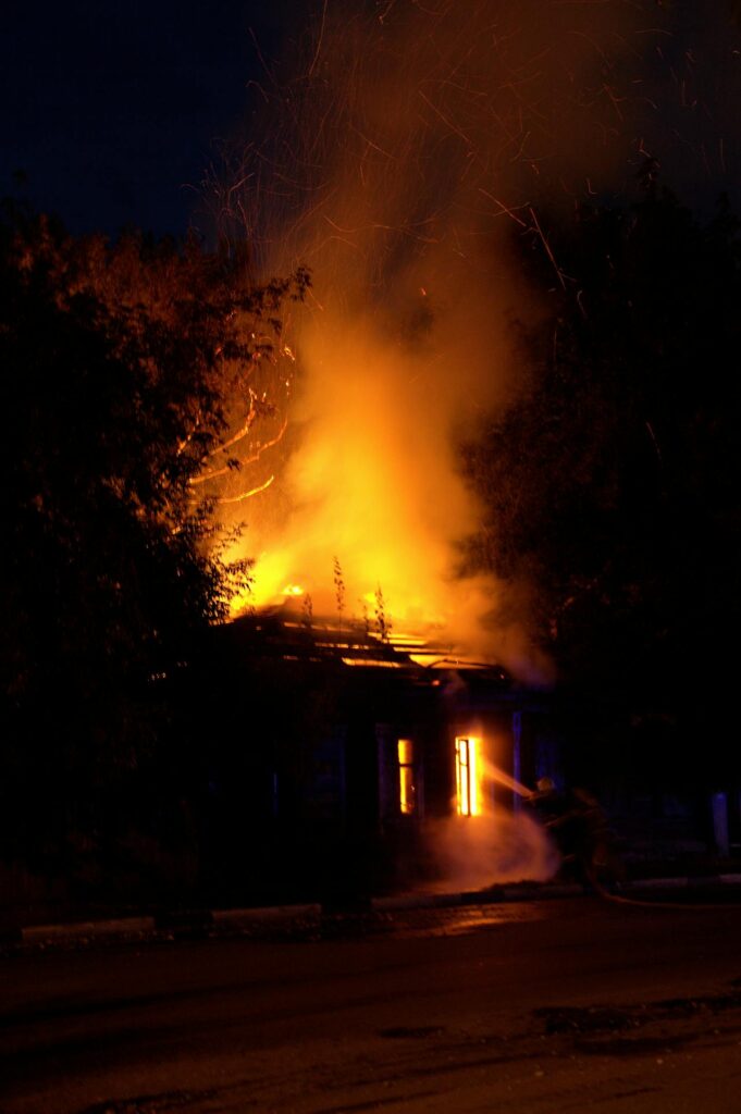Spiritual symbolism of a burning house in dreams