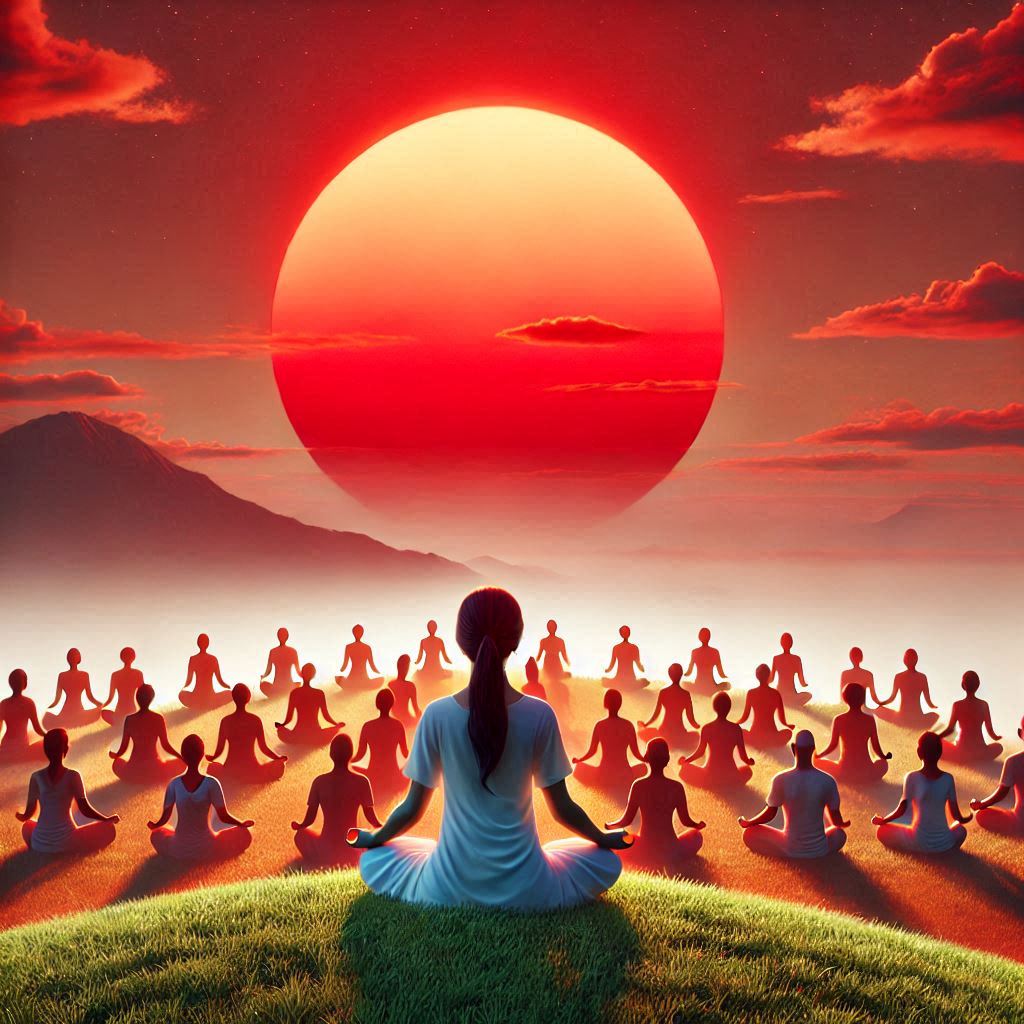 What Does a Red Sun Symbolize in Spirituality?